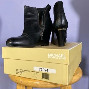 Michael Michael Kors Bromley Wedge Black Booties